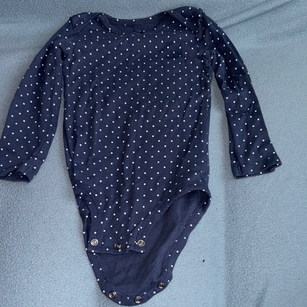 Carter's Navy and Cream Baby Bodysuits Set